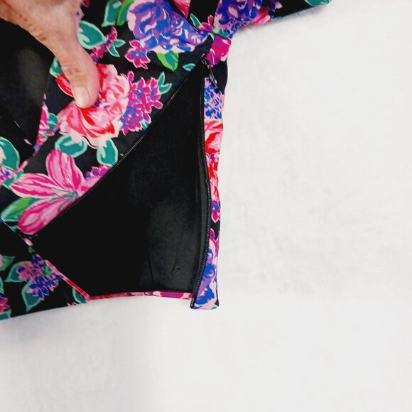 Zara, Crop Top, Size Small, Floral, Sweetheart Neckline, Short Puffy Sleeves - Picture 9 of 16